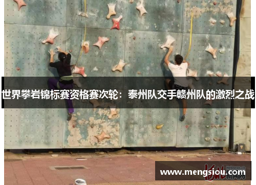 世界攀岩锦标赛资格赛次轮：泰州队交手赣州队的激烈之战